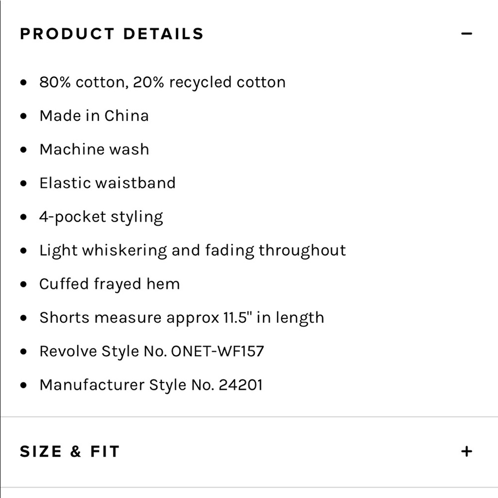 One Teaspoon Light Wash Denim Rolled Hem Jean Shorts - Picture 14 of 14